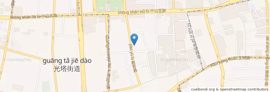 Mapa de ubicacion de 南方剧院 en China, Cantão, Cantão, 越秀区, 北京街道.