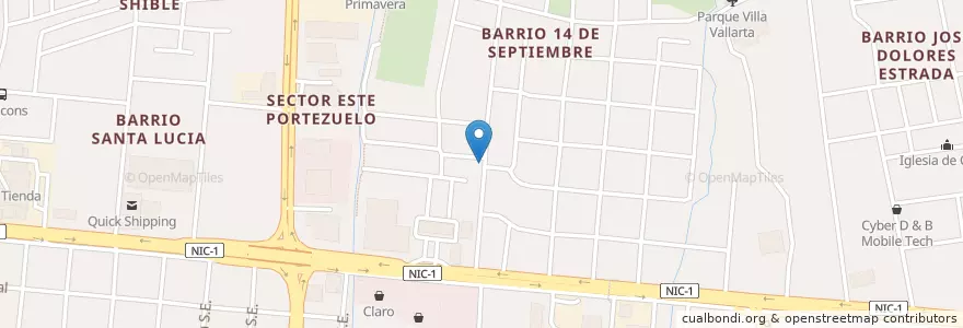 Mapa de ubicacion de Farmacia Cela en Никарагуа, Departamento De Managua, Managua (Municipio).