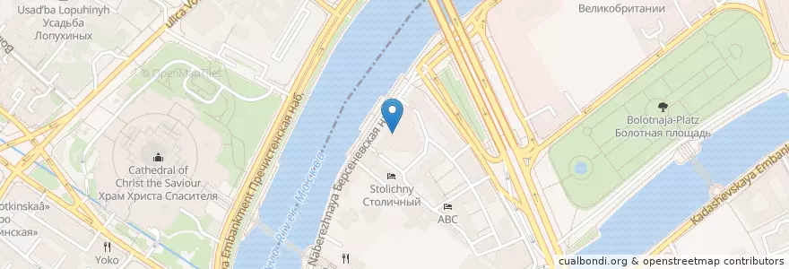 Mapa de ubicacion de Театр Эстрады en Russie, District Fédéral Central, Moscou, Центральный Административный Округ.