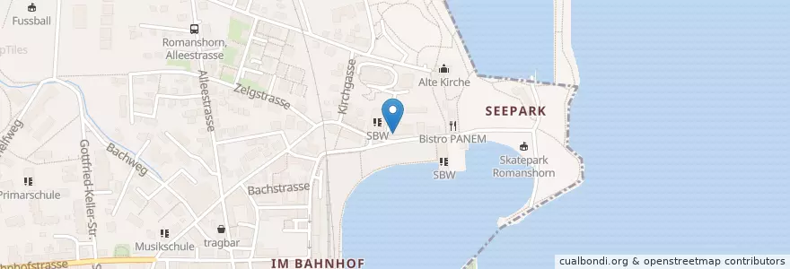 Mapa de ubicacion de See Restaurant en Svizzera, Turgovia, Bezirk Arbon, Romanshorn.