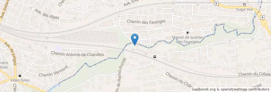 Mapa de ubicacion de Grotto 2 en Svizzera, Vaud, District De Lausanne, Pully, Lausanne.