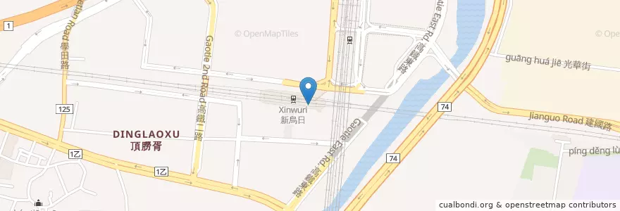 Mapa de ubicacion de BBQ Chicken en 臺灣, 臺中市, 烏日區.