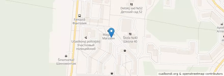 Mapa de ubicacion de Кафе Обжорка en Russland, Föderationskreis Ural, Oblast Swerdlowsk, Горнозаводской Управленческий Округ, Новоуральский Городской Округ.