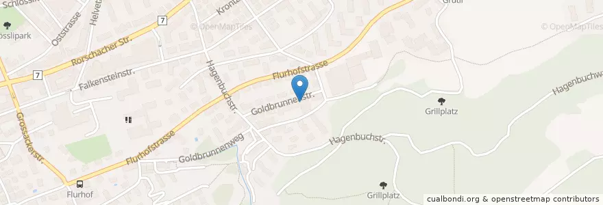 Mapa de ubicacion de Freie Evangelische Gemeinde en Switzerland, Sankt Gallen, Wahlkreis St. Gallen, St. Gallen.