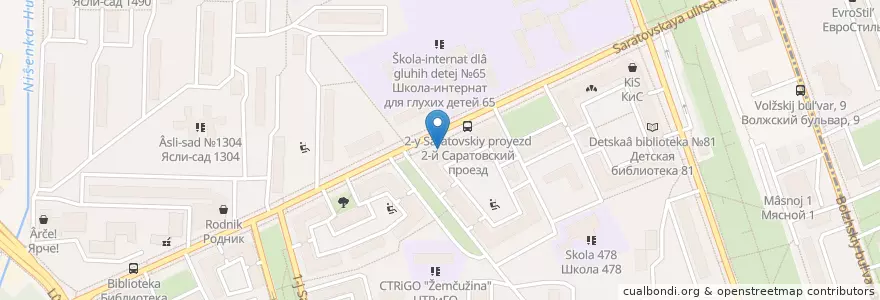 Mapa de ubicacion de Донер 24 en Rússia, Distrito Federal Central, Москва, Юго-Восточный Административный Округ, Район Текстильщики.