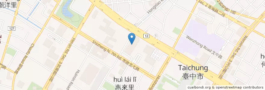 Mapa de ubicacion de MISTER DONUT en Taiwan, Taichung, 西屯區.