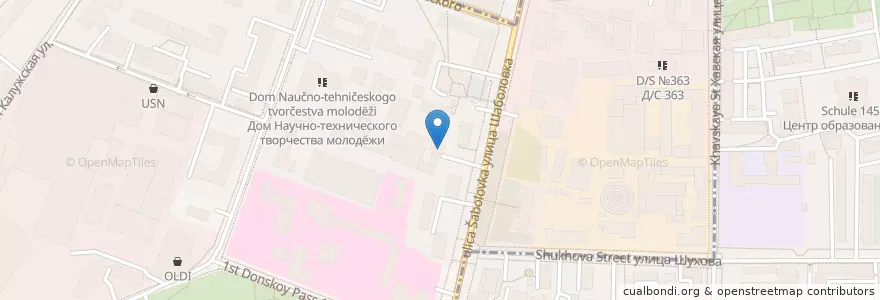 Mapa de ubicacion de Crazy Noodle en Rússia, Distrito Federal Central, Москва, Южный Административный Округ, Донской Район.