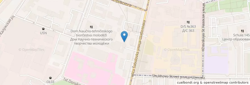 Mapa de ubicacion de Дружба 2.0 en Russia, Distretto Federale Centrale, Москва, Южный Административный Округ, Донской Район.