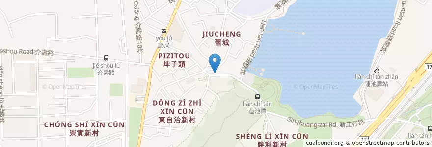 Mapa de ubicacion de 舊城.小旅行 en Taiwan, Kaohsiung, Zuoying District.
