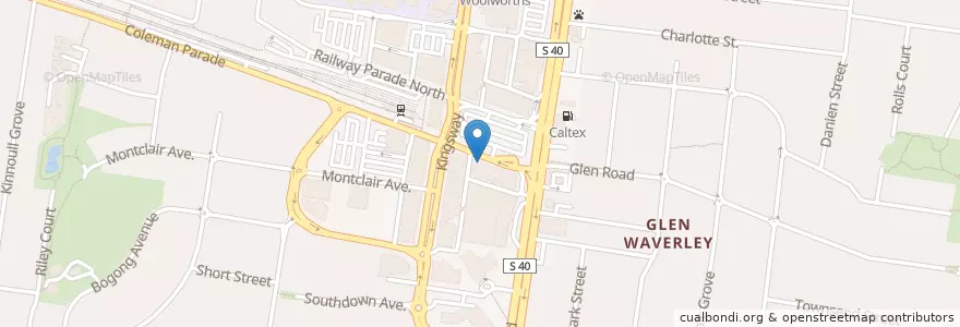 Mapa de ubicacion de PJ Malaysia l en Avustralya, Victoria, City Of Monash.