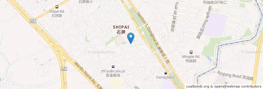 Mapa de ubicacion de 豐禾中醫診所 en 臺灣, 新北市, 臺北市, 北投區.