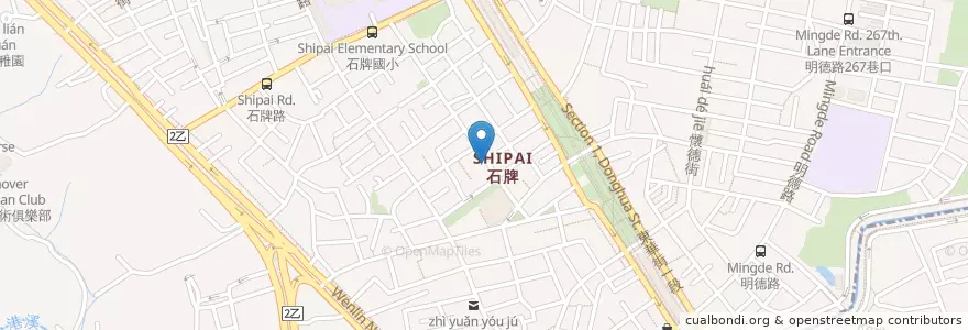 Mapa de ubicacion de 巨林美而美 en 臺灣, 新北市, 臺北市, 北投區.
