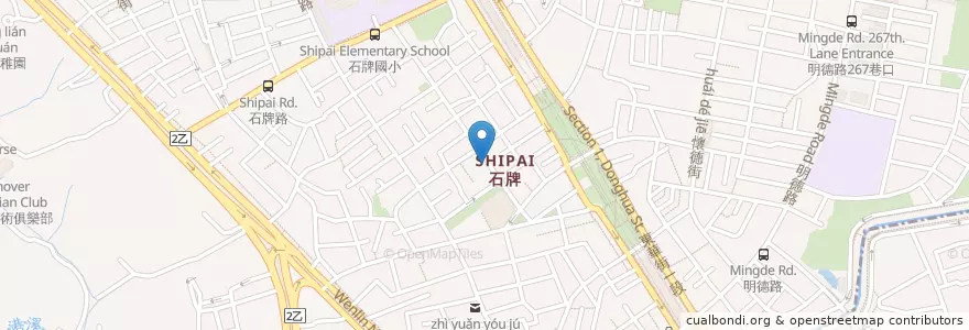Mapa de ubicacion de 健群中醫診所 en Taiwán, Nuevo Taipéi, Taipéi, 北投區.