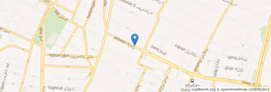 Mapa de ubicacion de کافه شهر کتاب en Irão, Teerã, شهرستان تهران, Teerã, بخش مرکزی شهرستان تهران.