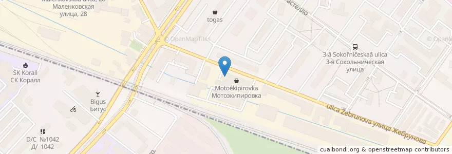 Mapa de ubicacion de Хижина en Россия, Центральный Федеральный Округ, Москва.