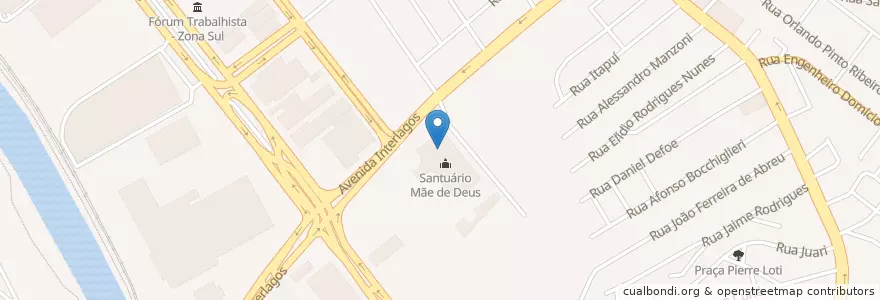 Mapa de ubicacion de Associação Terço Bizantino en برزیل, منطقه جنوب شرقی برزیل, سائوپائولو, Região Geográfica Intermediária De São Paulo, Região Metropolitana De São Paulo, Região Imediata De São Paulo, سائوپائولو.