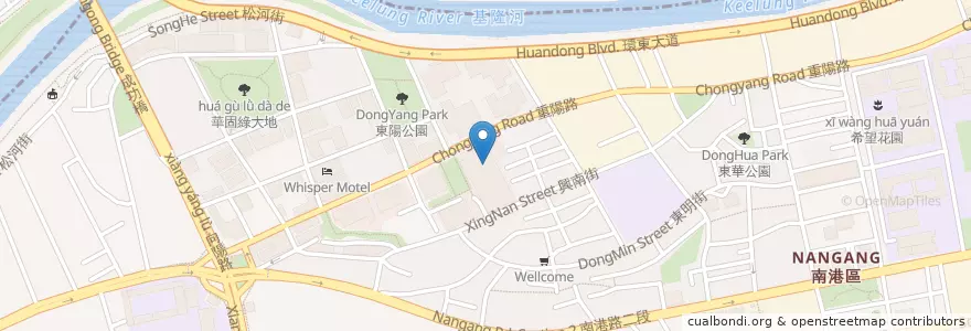 Mapa de ubicacion de 原住民廣播電台 en تایوان, 新北市, تایپه, 南港區.