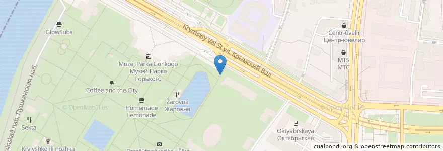 Mapa de ubicacion de GlowSubs en Россия, Центральный Федеральный Округ, Москва, Центральный Административный Округ, Район Якиманка.
