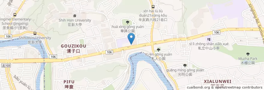 Mapa de ubicacion de 麥得堡早餐點店 en تایوان, 新北市, تایپه, 文山區.