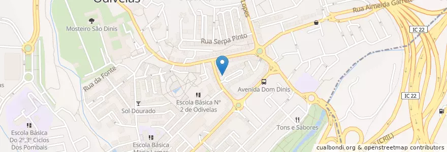 Mapa de ubicacion de Café Picasso en Portugal, Área Metropolitana De Lisboa, Lisboa, Grande Lisboa, Odivelas, Odivelas.