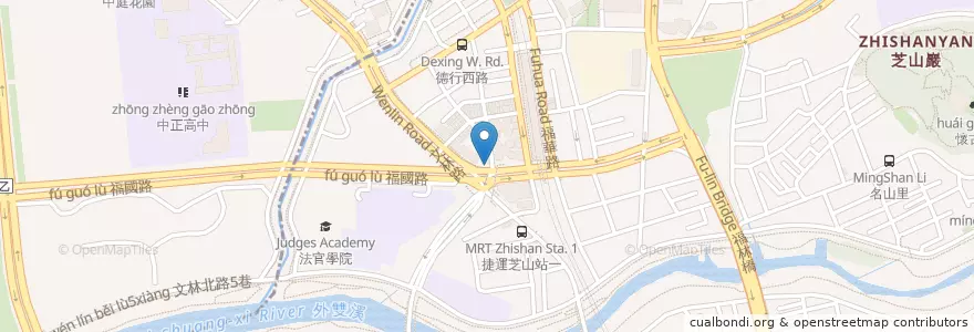 Mapa de ubicacion de 藍田士林產後護理之家 en Taiwan, 新北市, Taipé, 士林區.