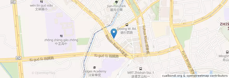 Mapa de ubicacion de 森川專業車體美研 en 臺灣, 新北市, 臺北市, 士林區.