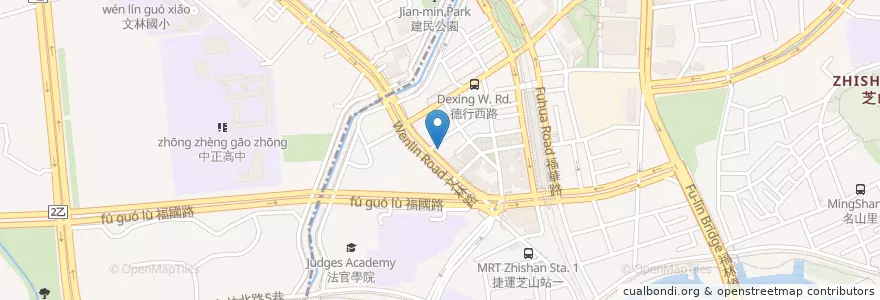 Mapa de ubicacion de 杏昌診所 en 타이완, 신베이 시, 타이베이시, 스린 구.