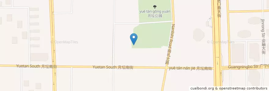 Mapa de ubicacion de 爽心亭 en China, Pequim, Hebei, 西城区.