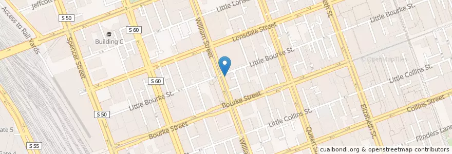 Mapa de ubicacion de Illia Cafe and Bar en أستراليا, ولاية فيكتوريا, City Of Melbourne.