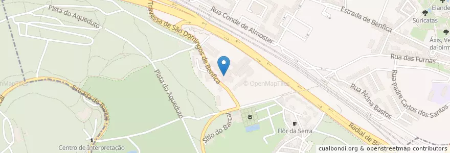 Mapa de ubicacion de Igreja de Nossa Senhora do Rosário en البرتغال, Área Metropolitana De Lisboa, Lisboa, Grande Lisboa, لشبونة, São Domingos De Benfica.