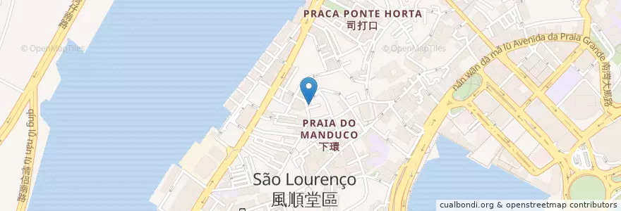Mapa de ubicacion de 大西洋銀行 Banco Nacional Ultramarino en 中国, 澳門 Macau, 广东省, 澳門 Macau, 珠海市, 香洲区.