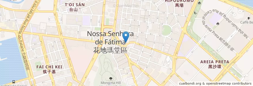 Mapa de ubicacion de Banco Tai Fung en China, Macau, Cantão, Macau, 珠海市, 香洲区, Nossa Senhora De Fátima.