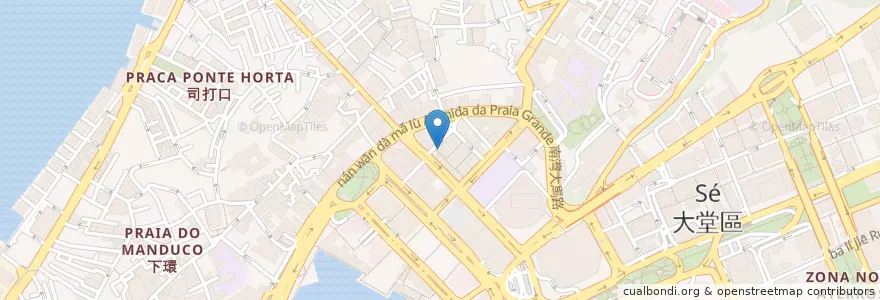 Mapa de ubicacion de 工商銀行 Banco Industrial e Comercial da China en 中国, 澳門 Macau, 广东省, 澳門 Macau, 珠海市, 香洲区.