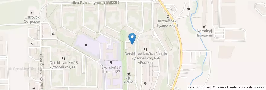 Mapa de ubicacion de Кальянная Квартирник en ロシア, 沿ヴォルガ連邦管区, ニジニ・ノヴゴロド州, ニジニ・ノヴゴロド管区.