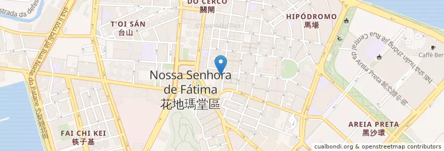 Mapa de ubicacion de Banco da China en China, Cantão, Macau, 珠海市, 香洲区, Nossa Senhora De Fátima.
