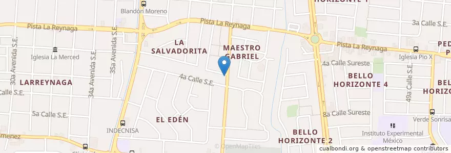 Mapa de ubicacion de Bar La Vueltecita en Nicaragua, Departamento De Managua, Managua (Municipio).