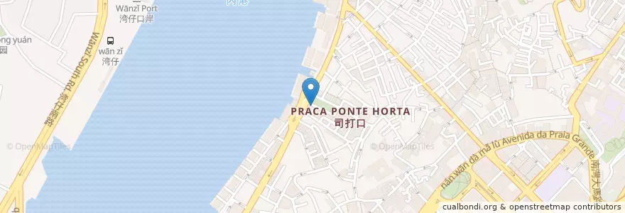 Mapa de ubicacion de 澳門商業銀行Banco Comercial de Macau en China, Macau, Guangdong, Municipality Of Macau, Zhuhai City, Xiangzhou District.
