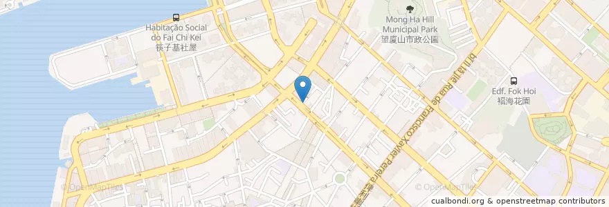 Mapa de ubicacion de 國際銀行 Banco Luso Internacional en Китай, Макао, Гуандун, Макао, 珠海市, 香洲区, Носса-Сеньора-Ди-Фатима.