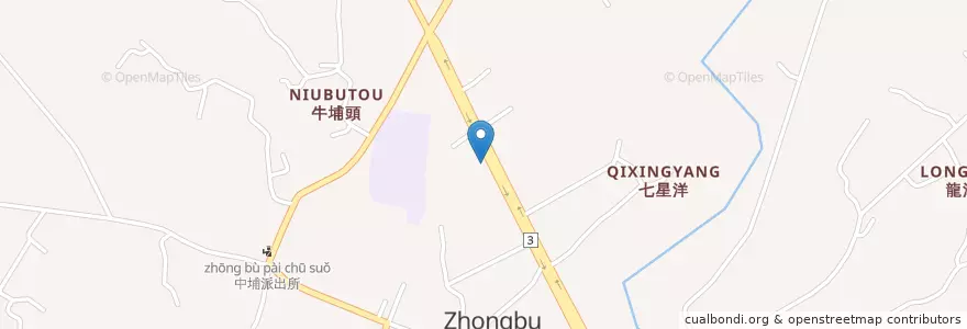 Mapa de ubicacion de 中油直營內門站 en Taiwan, Kaohsiung, Neimen District.