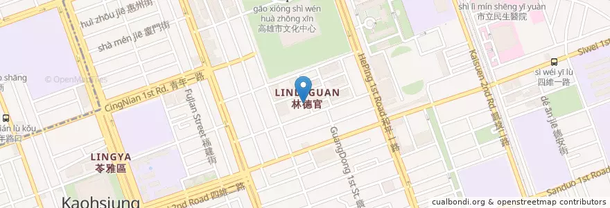 Mapa de ubicacion de S'more Se en تایوان, کائوهسیونگ, 苓雅區.