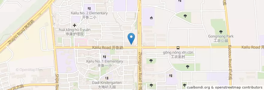 Mapa de ubicacion de 建设银行 en Çin, Şanghay, Yangpu.