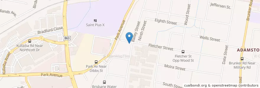 Mapa de ubicacion de Fernleigh Cafe en أستراليا, نيوساوث ويلز, Newcastle City Council, Newcastle-Maitland.
