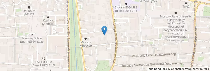 Mapa de ubicacion de МРТ-Центр en Russie, District Fédéral Central, Moscou, Центральный Административный Округ, Мещанский Район.