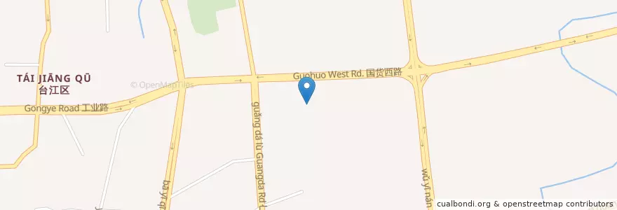 Mapa de ubicacion de 老巷子美食 en چین, فوجیان, 福州市, 台江区.