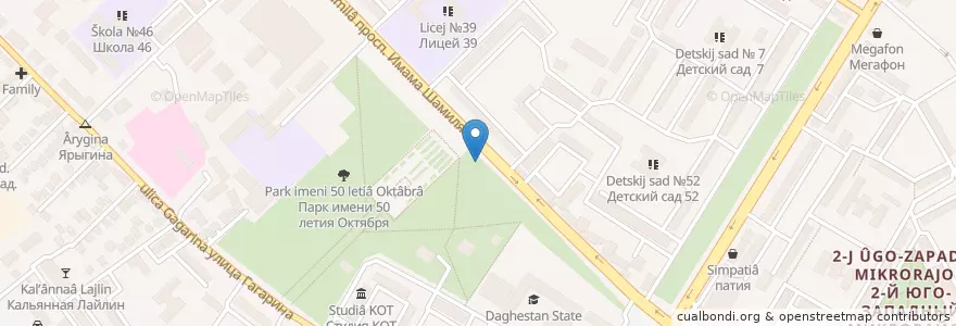 Mapa de ubicacion de RUSH Burger en Rusya Federasyonu, Северо-Кавказский Федеральный Округ, Dağıstan, Городской Округ Махачкала.