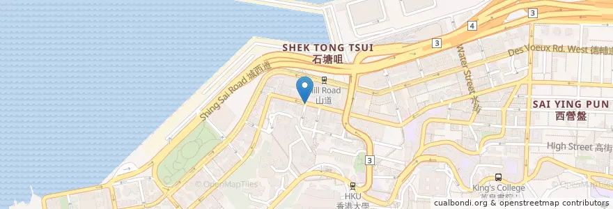 Mapa de ubicacion de Pacific Coffee en China, Cantão, Hong Kong, Ilha De Hong Kong, Novos Territórios, 中西區 Central And Western District.