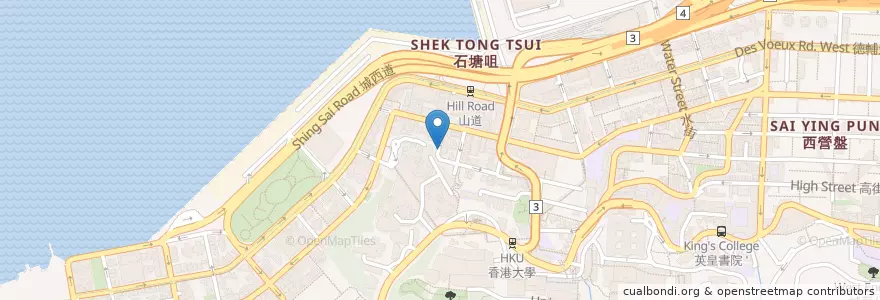 Mapa de ubicacion de 湘聚小廚 Jiang's Hunan Chef en 中国, 广东省, 香港 Hong Kong, 香港島 Hong Kong Island, 新界 New Territories, 中西區 Central And Western District.