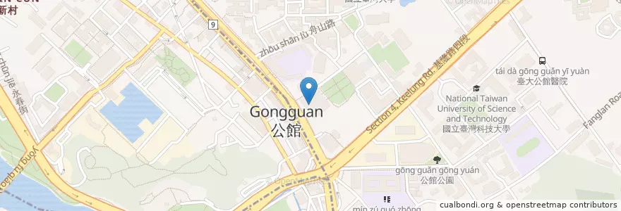 Mapa de ubicacion de 集思台大會議中心 en Taïwan, Nouveau Taipei, Taipei.