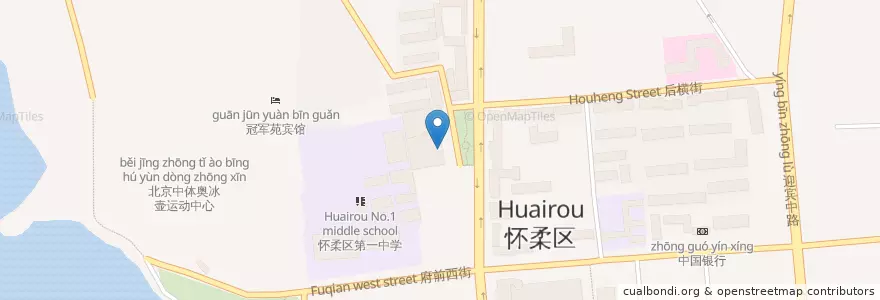 Mapa de ubicacion de 福成自助烤肉 en Chine, Pékin, Hebei, 怀柔区 / Huairou.
