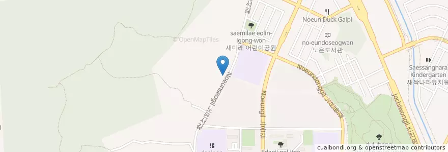 Mapa de ubicacion de 샬롬교회 en Korea Selatan, Daejeon, 유성구, 노은동.